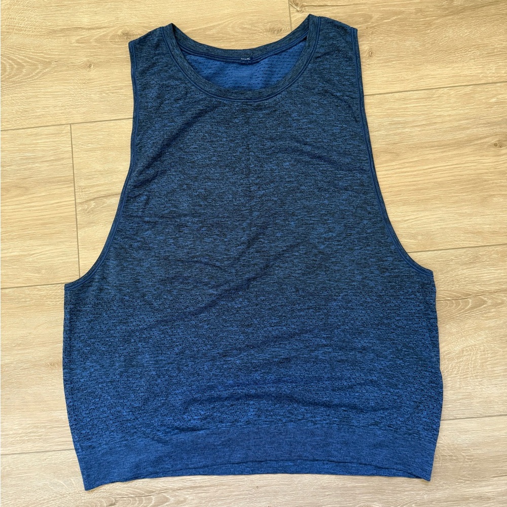Women’s Lululemon Athletica Ventilated Blue Muscle Tee Sleeveless Top